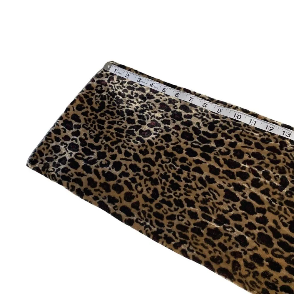 Banjara Velvet Leopard Animal Print Silk Rayon Scarf